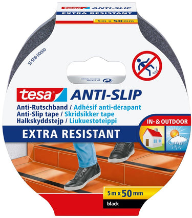 Tesa - anti-slip e | ft 5 m x 50 mm | zwart