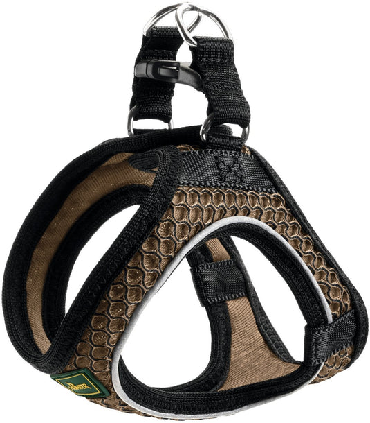 Hunter harnas hilo comfort bruin - hondenharnas - xxs 26-30 31-33 cm