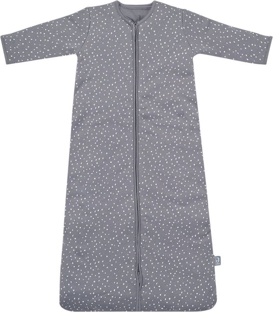 Jollein - baby winterslaapzak (spickle - grey) - katoen - 4-seizoenen - winterslaapzakje baby, babyslaapzak - 70cm