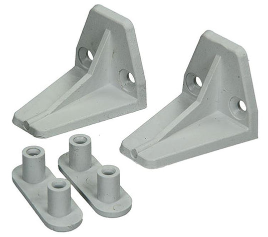 Mack 1010114 - 2 stoothaken trapezium voor rolluik wit 42mm | 10 stuks
