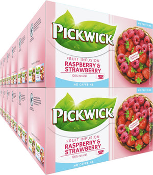 Pickwick fruit infusion raspberry strawberry fruit thee - 12 x 20 theezakjes