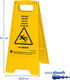 Westcott waarschuwingsbord - natte vloer - easy absorb - tweezijdig - opvouwbaar - ac-p10007