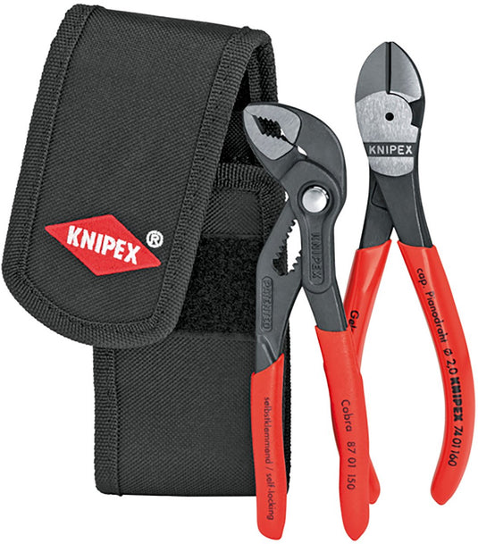 Knipex 002072v02 2-delige mini tangenset in gordeltas