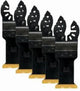 Dewalt 31x43mm multitool titanium zaagblad bim tbv metaal (5 stuks) - dt20727