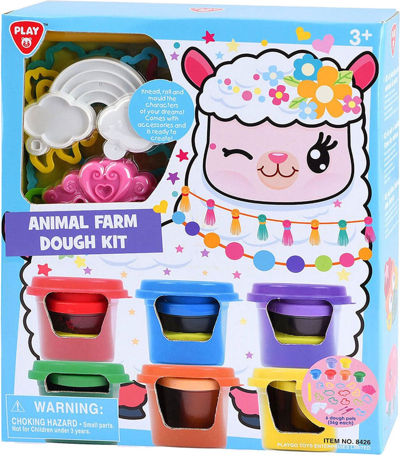 Load image into Gallery viewer, Play go boerderijdieren kleiset - 6 kleipotjes
