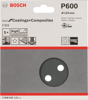 Bosch 5 schuurvel ø125 best coatings 8,600