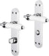 Impresso brisbane kruk met schild ovaal wc63 schroef chroom wit