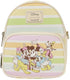 Loungefly disney by crossbody bag mickey and friends rainbow stribes bags