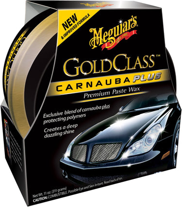 Meguiar's meguiar’s gold class carnauba plus premium paste wax 311g – carnauba autowax – langdurige lakbescherming – premium paste wax