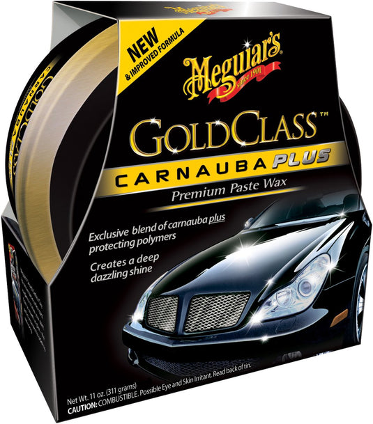 Meguiar's meguiar’s gold class carnauba plus premium paste wax 311g – carnauba autowax – langdurige lakbescherming – premium paste wax
