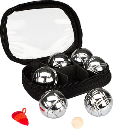 Get go mini jeu de boules set - 6 ballen - chroom zwart
