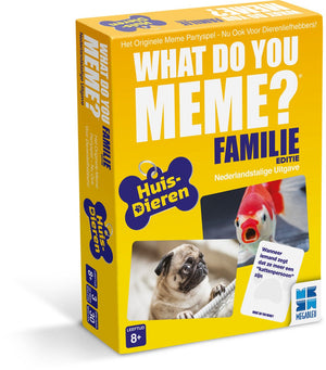 Megableu what do you meme? huisdieren - hilarisch kaartspel voor dierenliefhebbers - nederlandstalig partyspel - vanaf 8 jaar - memes met huisdieren