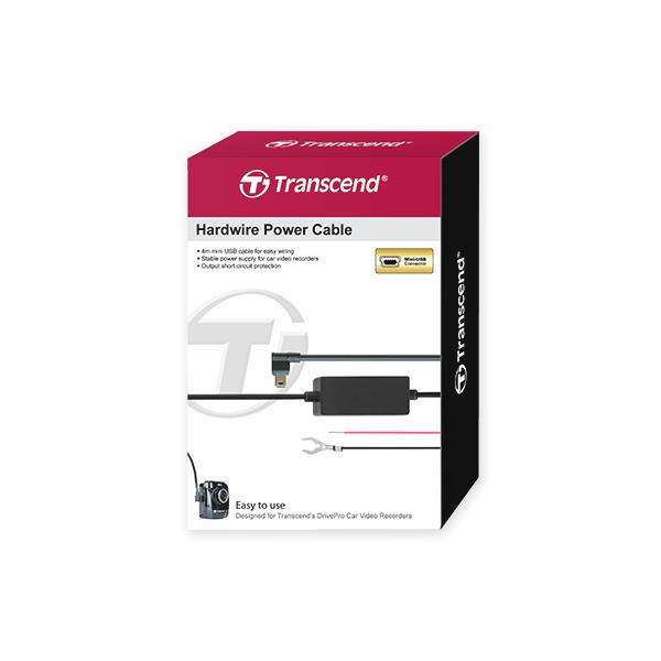 Load image into Gallery viewer, Transcend ts-dpk2 drivepro hardwire power cable, mini-usb micro-usb, 4m, black
