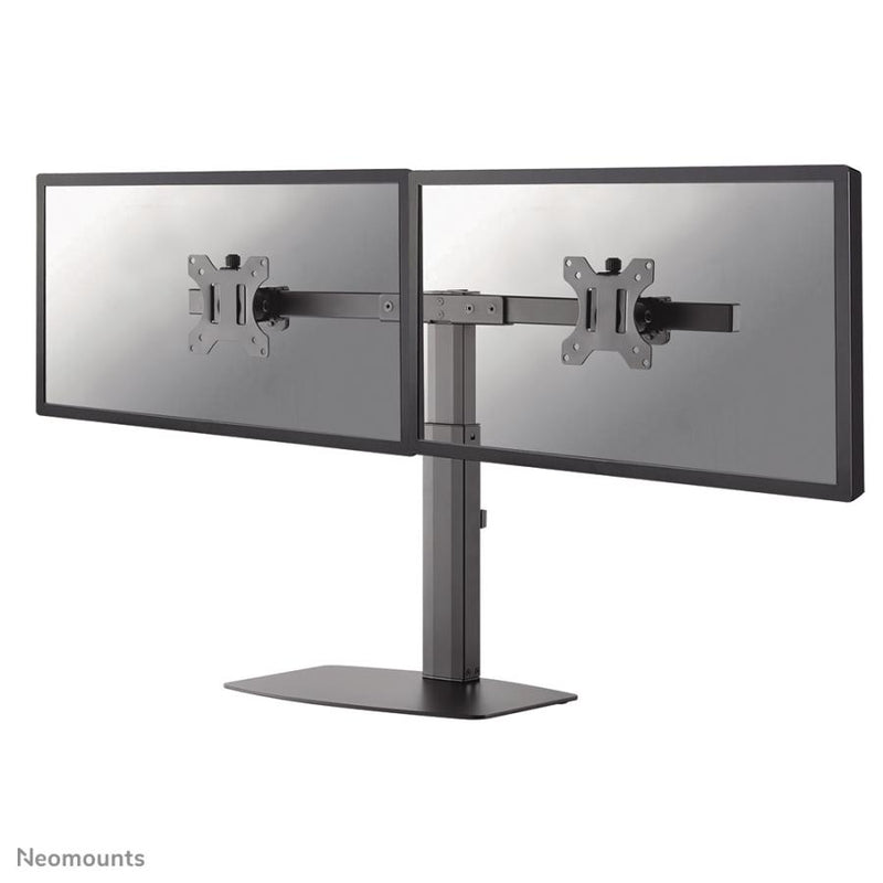 Load image into Gallery viewer, Neomounts fpma-d865dblack flatscreen bureausteun, 2x 10-27 , 12 kg, 35 - 46cm, 75x75 100x
