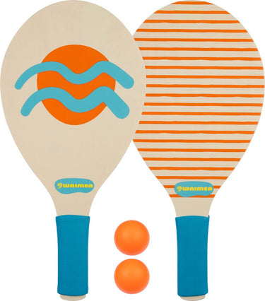 Waimea beachball set - complete set - hout - blauw geel - vanaf 3 jaar