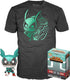 Funko my hero academia - pop! tee box deku verzamelfiguur t-shirt set - s - zwart