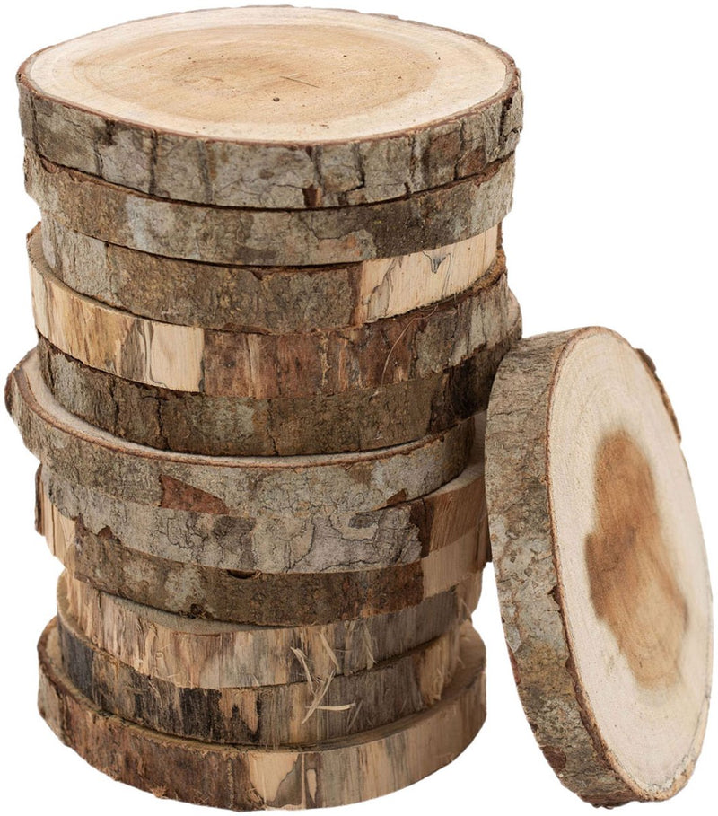 Load image into Gallery viewer, Colorations houten schijfjes knutselset 8-10cm 12 stuks creatief speelgoed.
