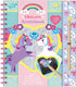 Totum unicorn vakantieboek doeboek luxe kraskaarten scratch art sticker en kleurboek speelgoed meisjes met unicorns a5 25-delig