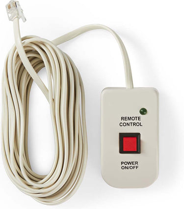 Nedis afstandsbediening voor omvormer – 5 m – rj10 – wit