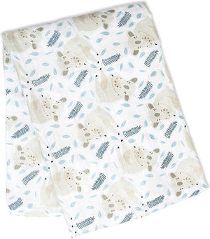 Lulujo - hydrofiele doek - swaddle - katoen - 120x120 cm - modern koala