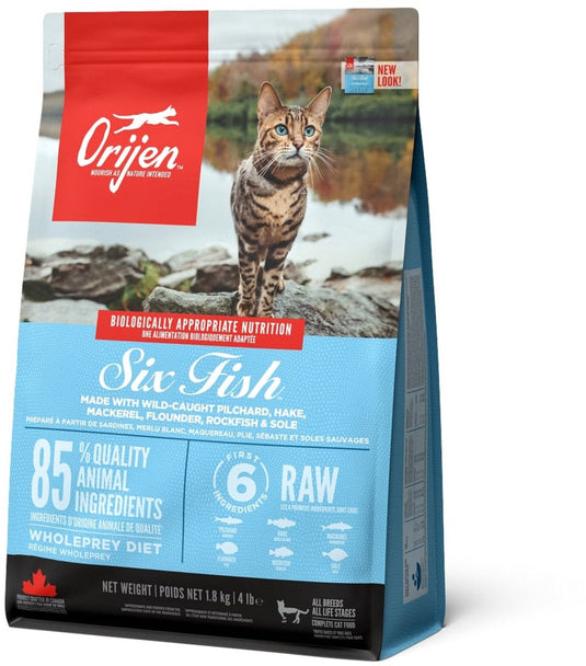 Orijen whole prey six fish cat sardines heek - kattenvoer - 1.8 kg