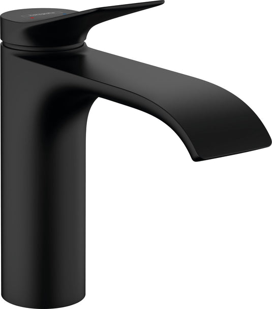 Hansgrohe vivenis ééngreeps wastafelmengkraan 110 met trekwaste mat zwart
