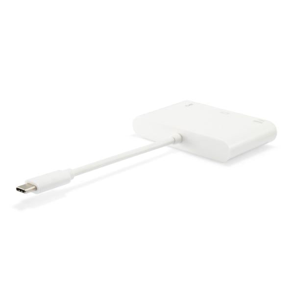 Load image into Gallery viewer, Equip 133462 usb type c to vga female usb a female pd adapter, 1080p, 15cm, white
