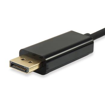 Load image into Gallery viewer, Equip 133467 usb type-c to displayport cable, male male, straight, 1.8 m, black
