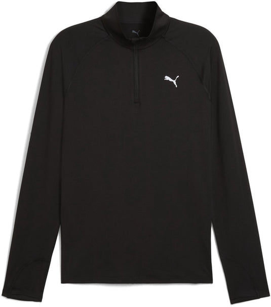 Puma shirt run velocity cloudspun 1 4 zip 526627 black-xxl