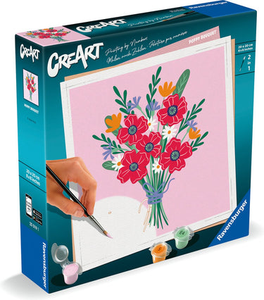 Ravensburger creart schilderen op nummer - klaprozen boeket