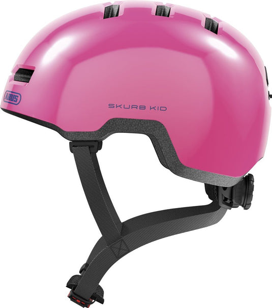 Abus skurb kid - fietshelm - kinderen shiny pink m (50 - 55 cm)