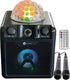 N-gear disco block 410 - bluetooth speaker - karaoke set - party box met verlichting + 2 microfoons - zwart