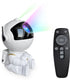 Partyfunlights - astronaut sterren projector - laser en noorderlicht - usb - met afstandsbediening