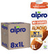 Alpro amandeldrink no sugars - ongezoete amandelmelk - plantaardig - geroosterde smaak - 8 x 1l