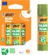 Bic ecolutions lijmstift 8g - 3 stuks - 95% natuurlijk - mini lijm school knutselen
