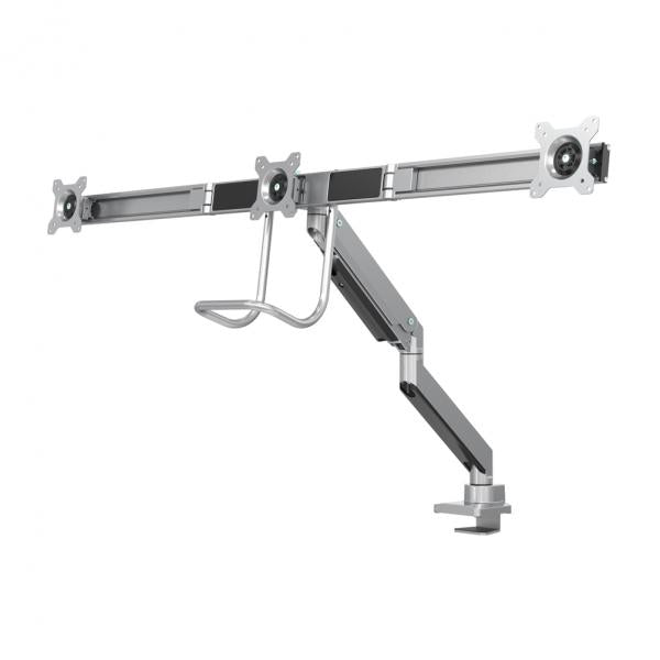 Load image into Gallery viewer, Neomounts neomounts nm-d775dx3silver flat screen desk mount, 17 27 , 6 kg, 100x100 mm, clamp, sil
