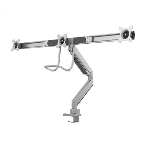 Load image into Gallery viewer, Neomounts neomounts nm-d775dx3silver flat screen desk mount, 17 27 , 6 kg, 100x100 mm, clamp, sil
