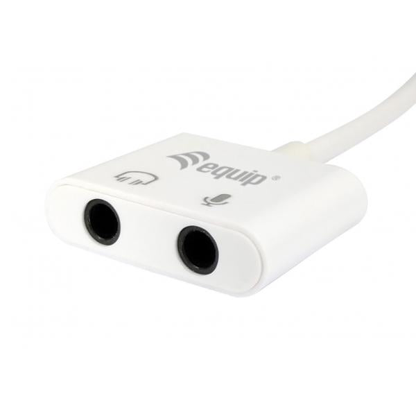 Load image into Gallery viewer, Equip 133460 usb to audio adapter, usb type-c -> 3.5mm jack
