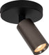 Lucide ritmo - plafondspot (plafondlamp) - ø 10 cm - 1xgu10 (mr11) - koffie