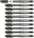 Stabilo worker+ colorful - rollerball 0,5 mm - zwart - doos 10 stuks