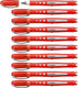Stabilo worker+ colorful - rollerball 0,5 mm - rood - doos 10 stuks