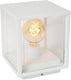 Lucide claire - sokkellamp - 1xe27 - ip54 - wit