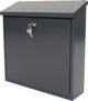 V-part - wandbrievenbus malagan - galvanized steel powder coated - antraciet - brievenbus