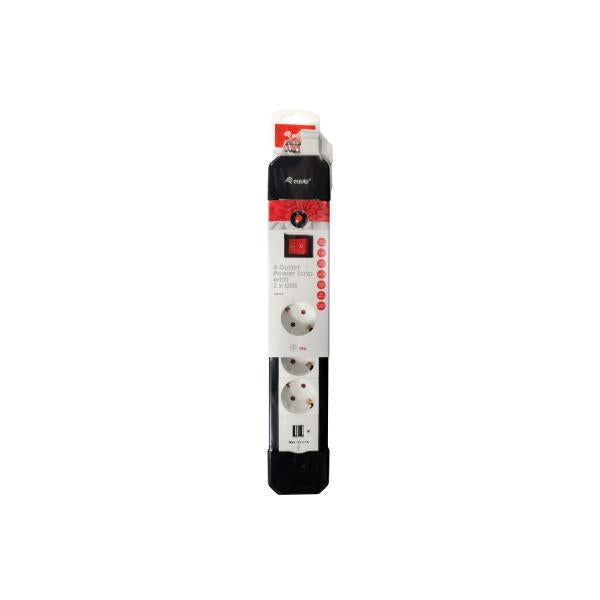 Load image into Gallery viewer, Equip 245553 4-outlet power strip with 2x usb, 4x ac outlet(s) indoor, type f, 1.5 mm², 1.5 m

