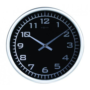Nextime klok 2953 blacky, ø 25 cm, wall, black