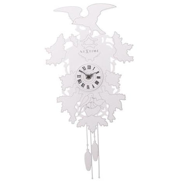 Nextime klok 2988 cuckoo weeble, 41x21 cm, wall, white