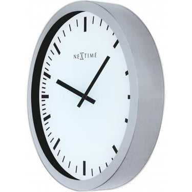 Nextime klok 3031 magic - stripe, 25x35.2 cm, wall, white