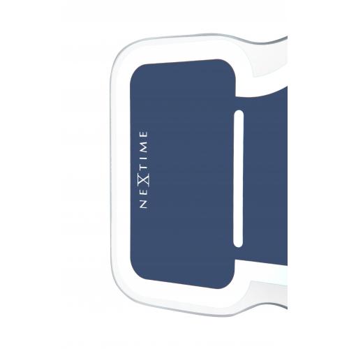 Nextime klok 5185bl mini thumbs up, 20.5x21, wall, blue silver