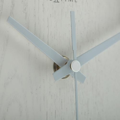 Nextime klok 5192wi wood wood small 22x20 cm, wall, white