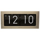 Nextime klok 5198zi big flip, 16,7x36 cm, flip-over, silver